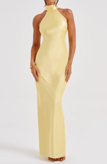 Alba Maxi Dress - Lemon