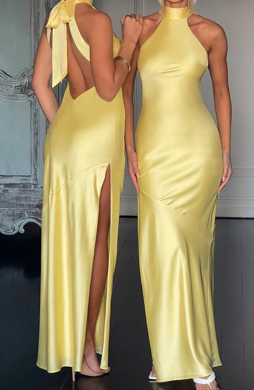 Alba Maxi Dress - Lemon