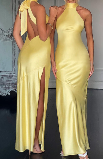 Alba Maxi Dress - Lemon