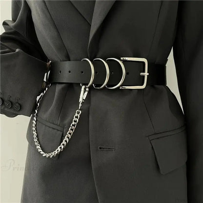 European American Eerie Punk Chain Belt