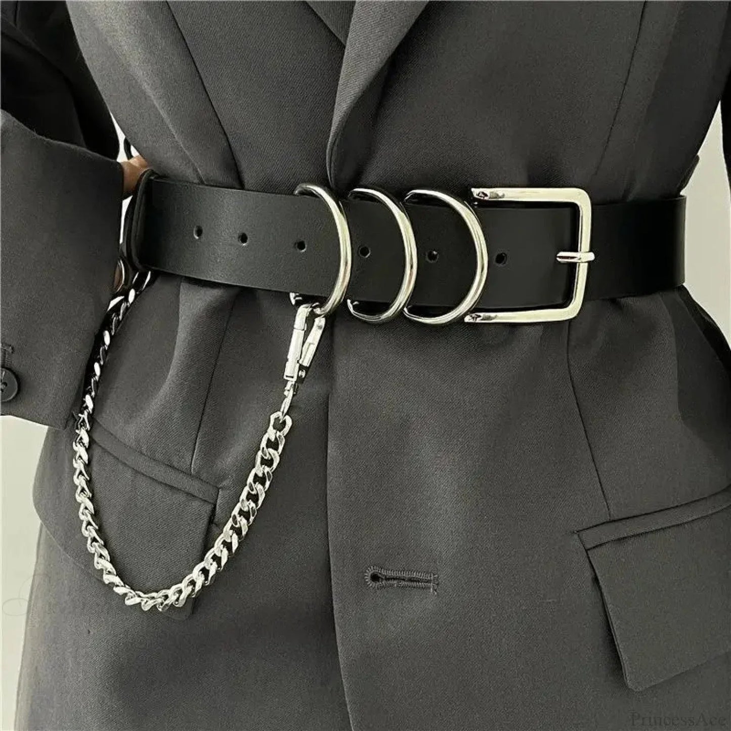 European American Eerie Punk Chain Belt