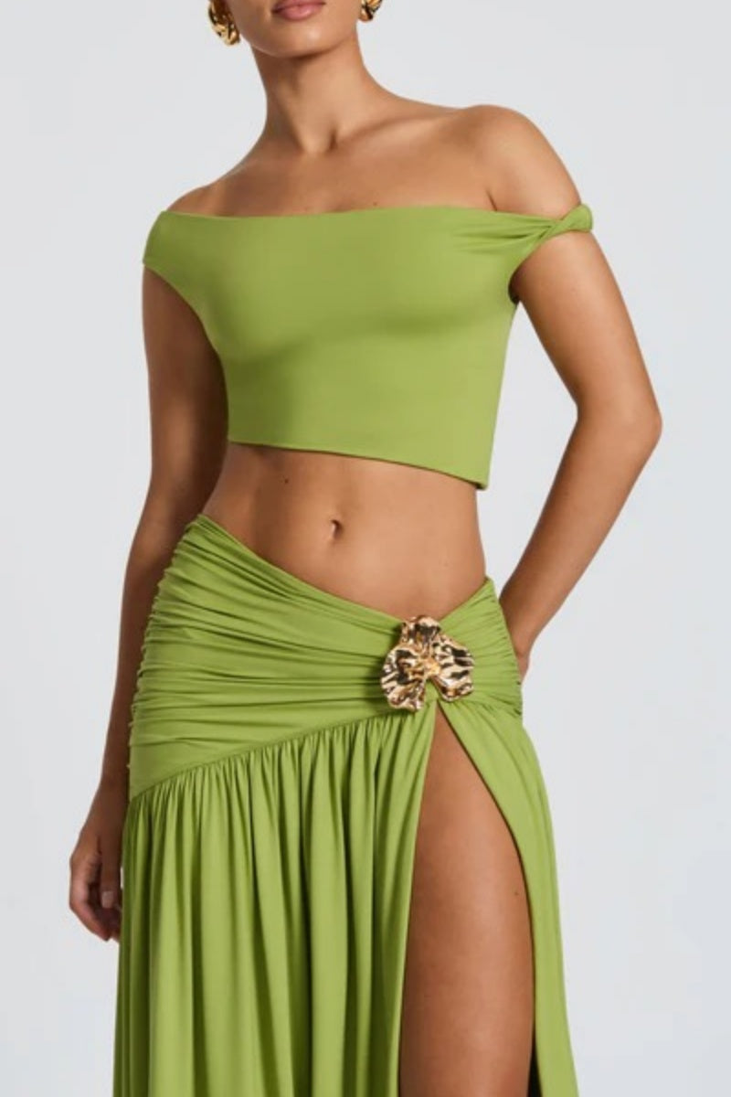 Saira Maxi Dress  - Olive