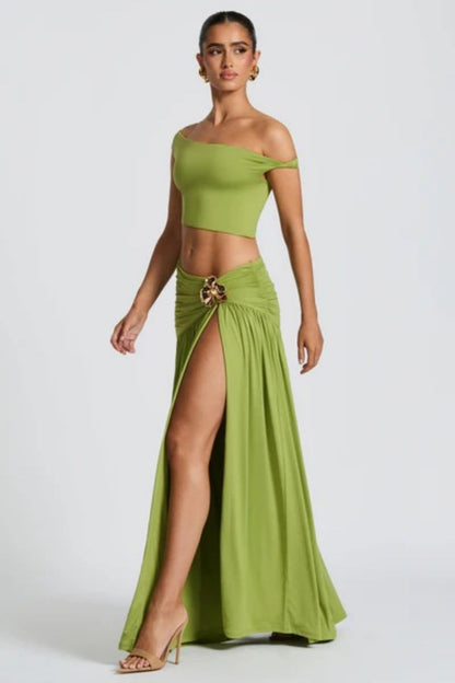 Saira Maxi Dress  - Olive