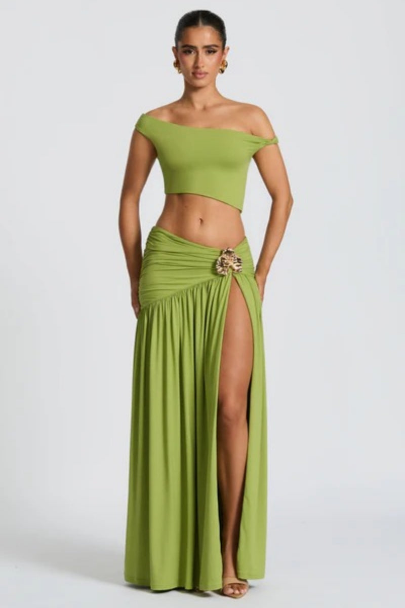Saira Maxi Dress  - Olive