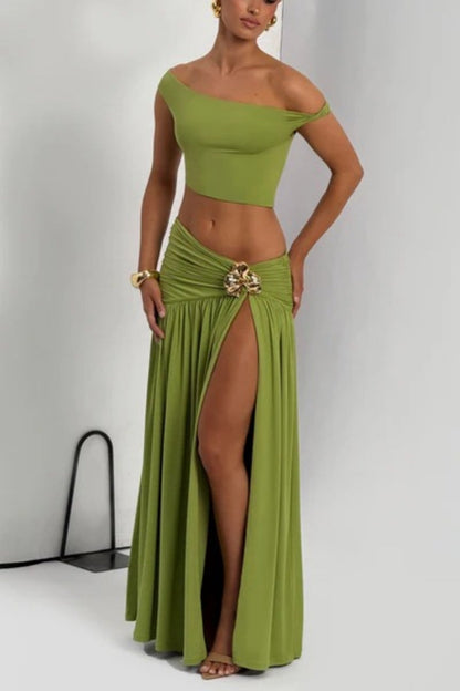 Saira Maxi Dress  - Olive