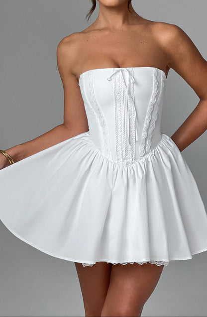 Aria Mini Dress - Ivory