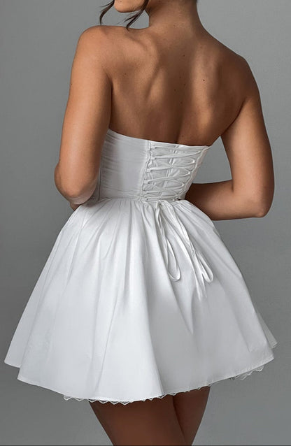 Aria Mini Dress - Ivory