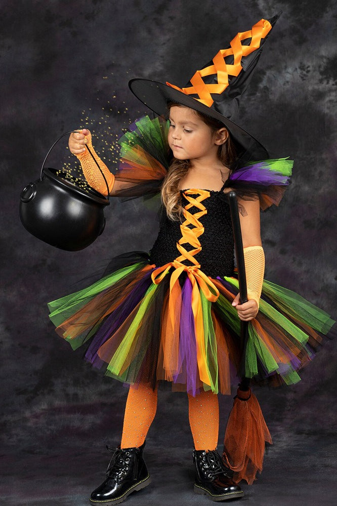 Witch Dress Kid Halloween Costume