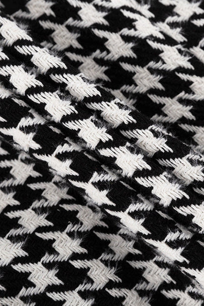 Long Houndstooth Trench High End Overcoat