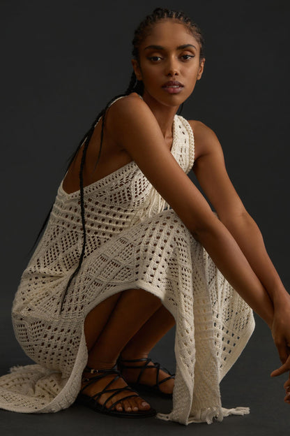 Cora Sleeveless Hollow Out Knit Maxi Dress