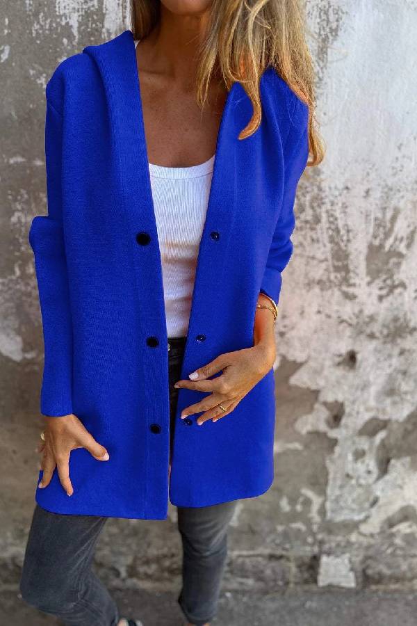 Solid Color Casual Women's Coat
