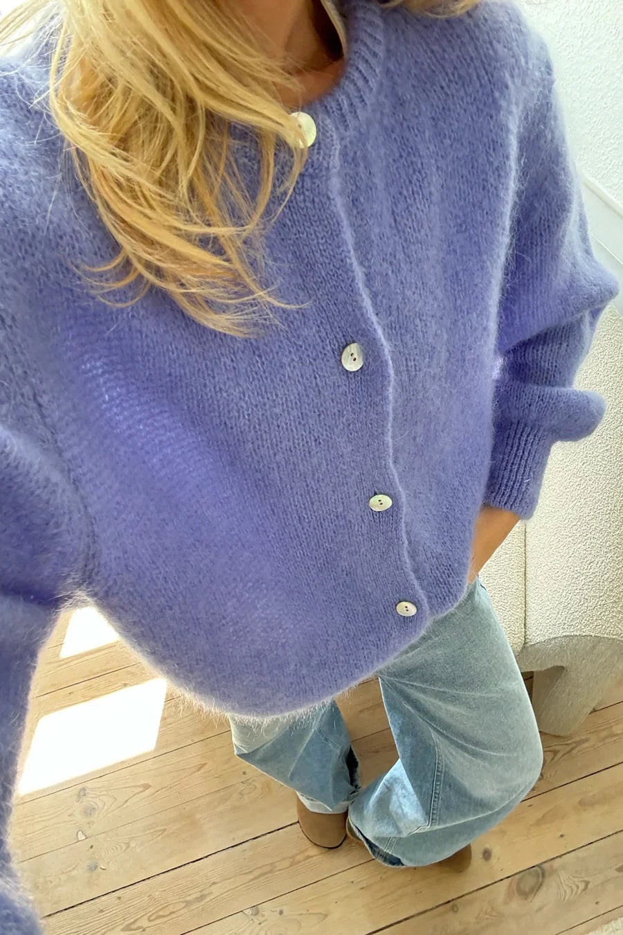 Knitted Vest - Violet