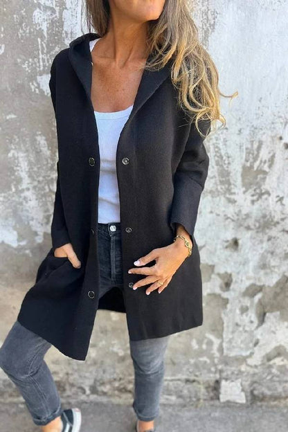 Solid Color Casual Women's Coat