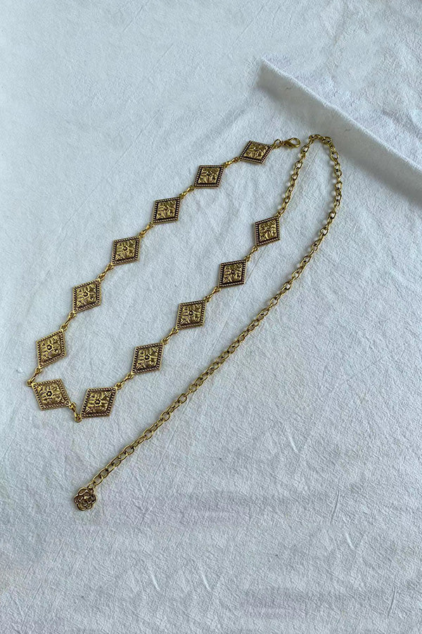 Raegan | Retro Geometric Waist Chain