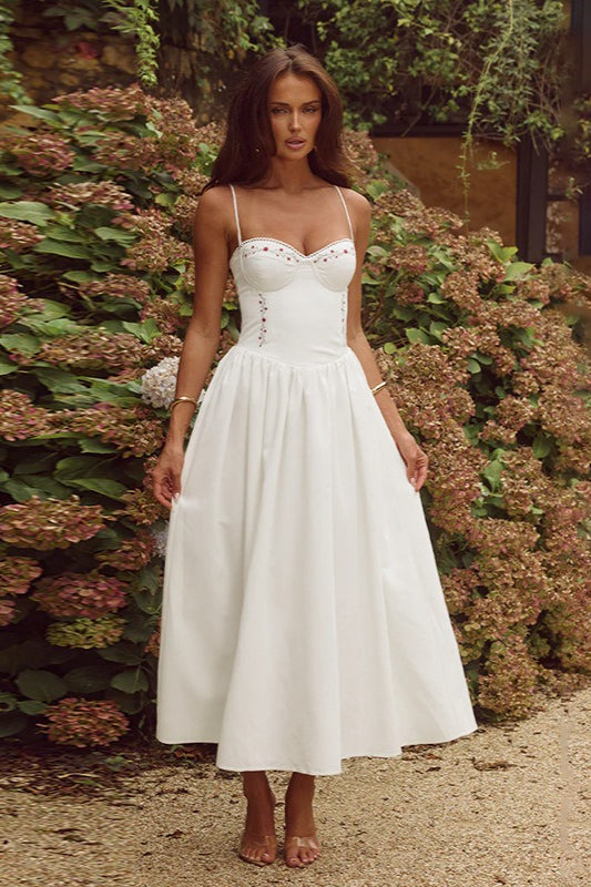 Casual Waist-Cinching Cami Maxi Dress