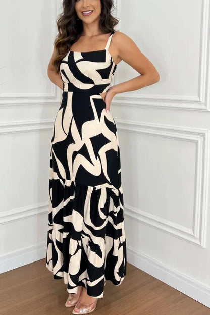 Two-Piece Cute Maxi Dress Set