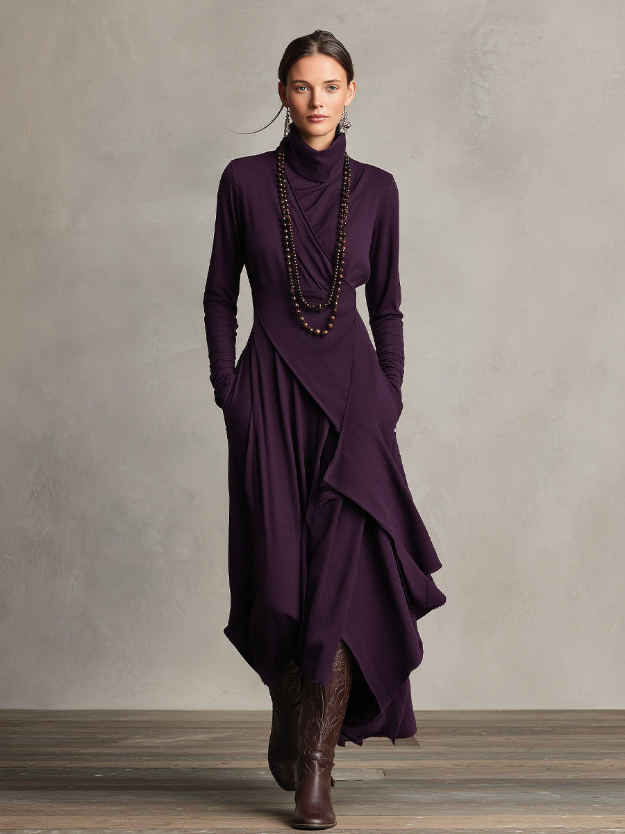 Natalie | Elegant Draped Dress