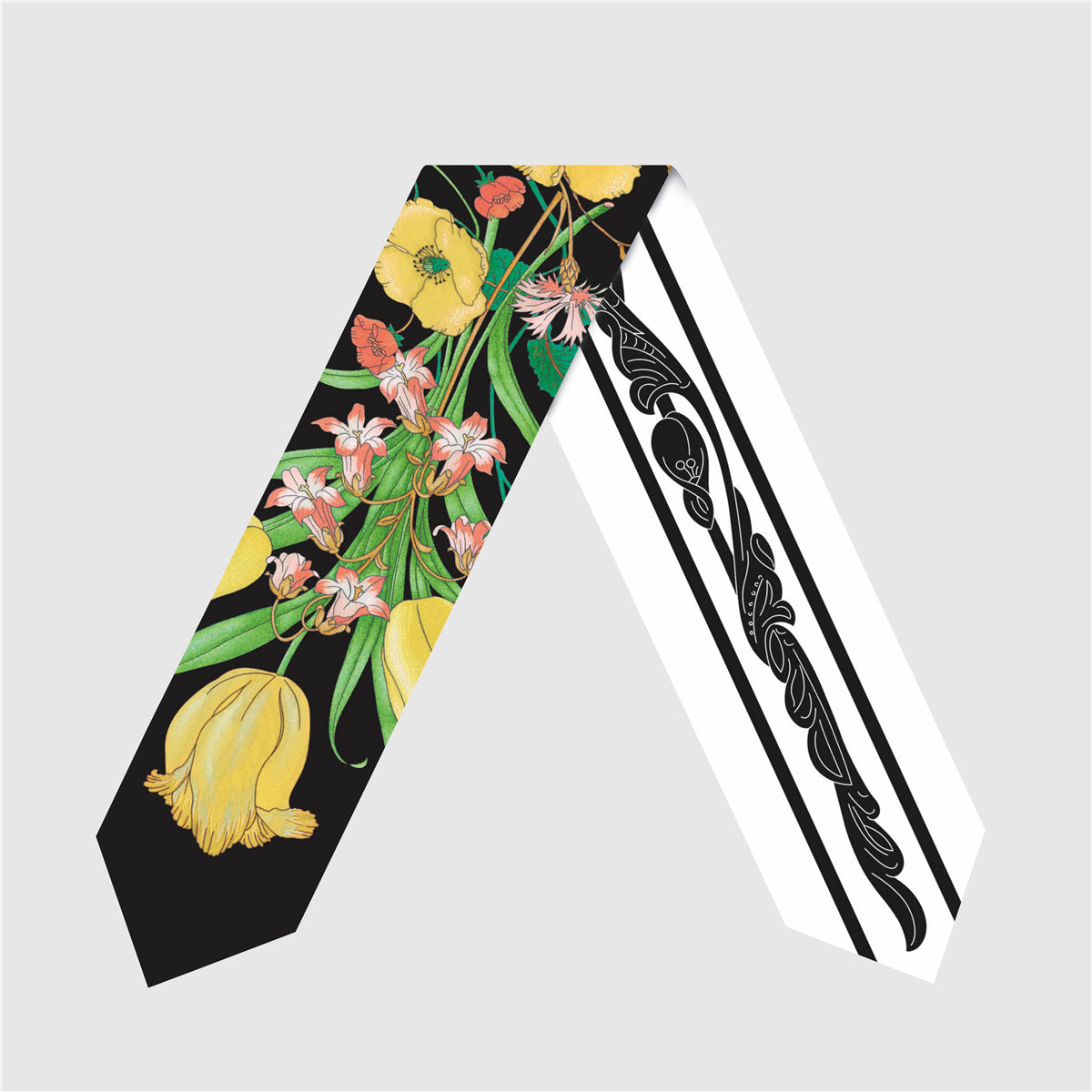 The Lila — Silk Skinny Scarf