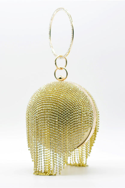 Fashionable Tassel Diamond Ball Evening Handbag