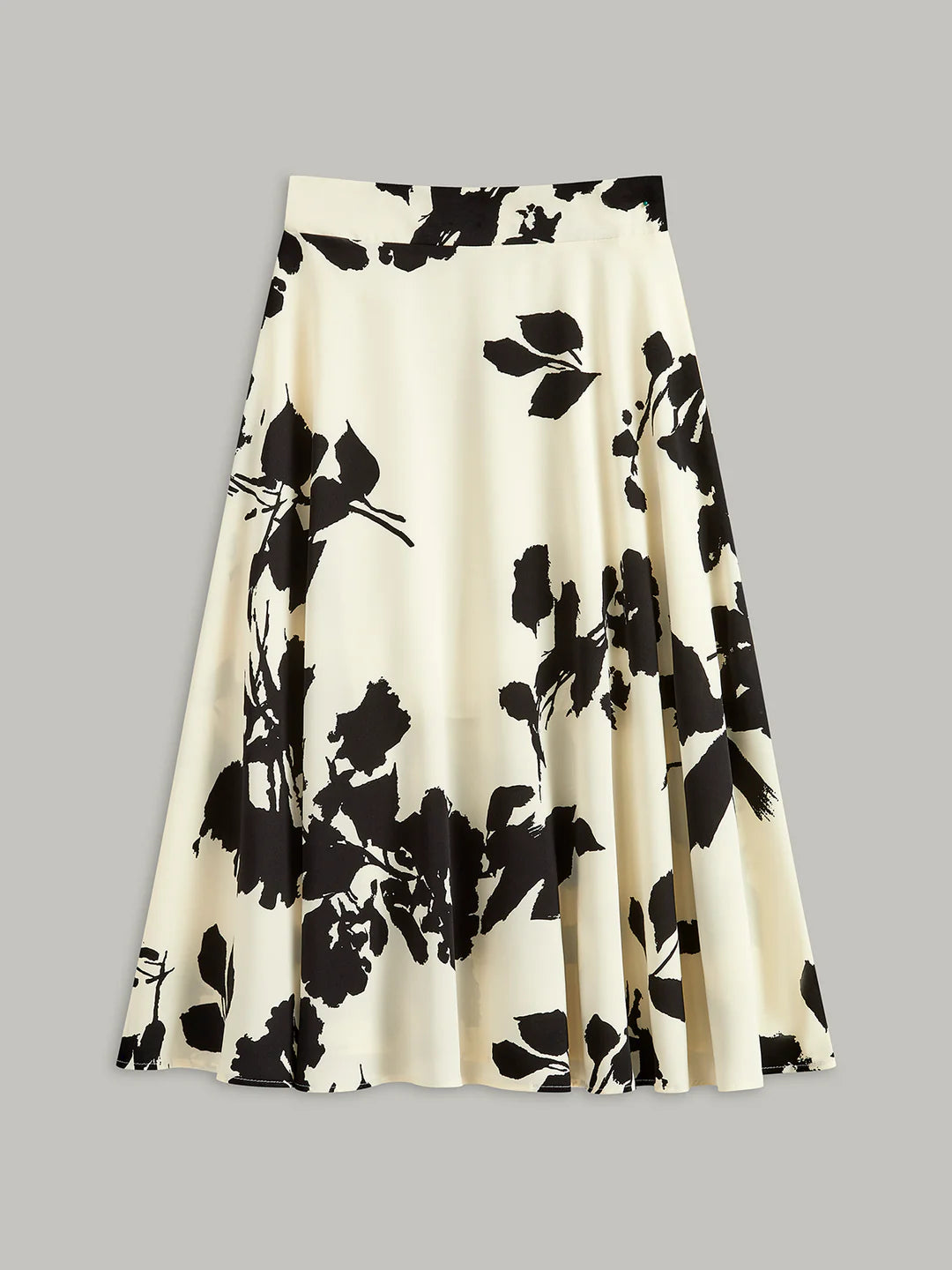 Mid-length High Waist Slimming Print Skirt