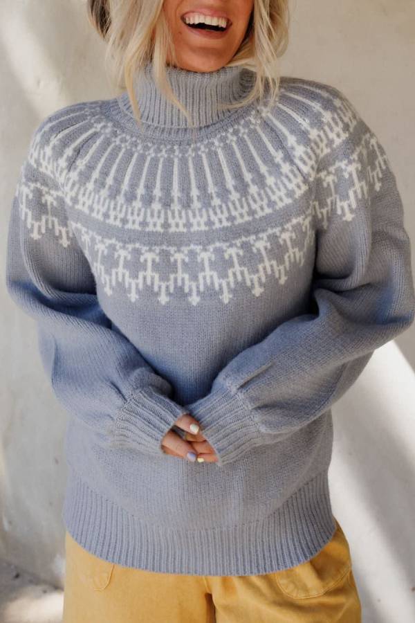 Christmas Thickened Turtleneck Long Sleeve Knitted Sweater