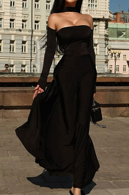 Halter Neck Ball Gown Formal Dress