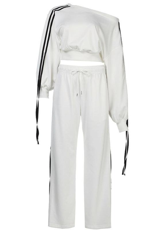 Ribbon Detail Loose Fit Sports Set