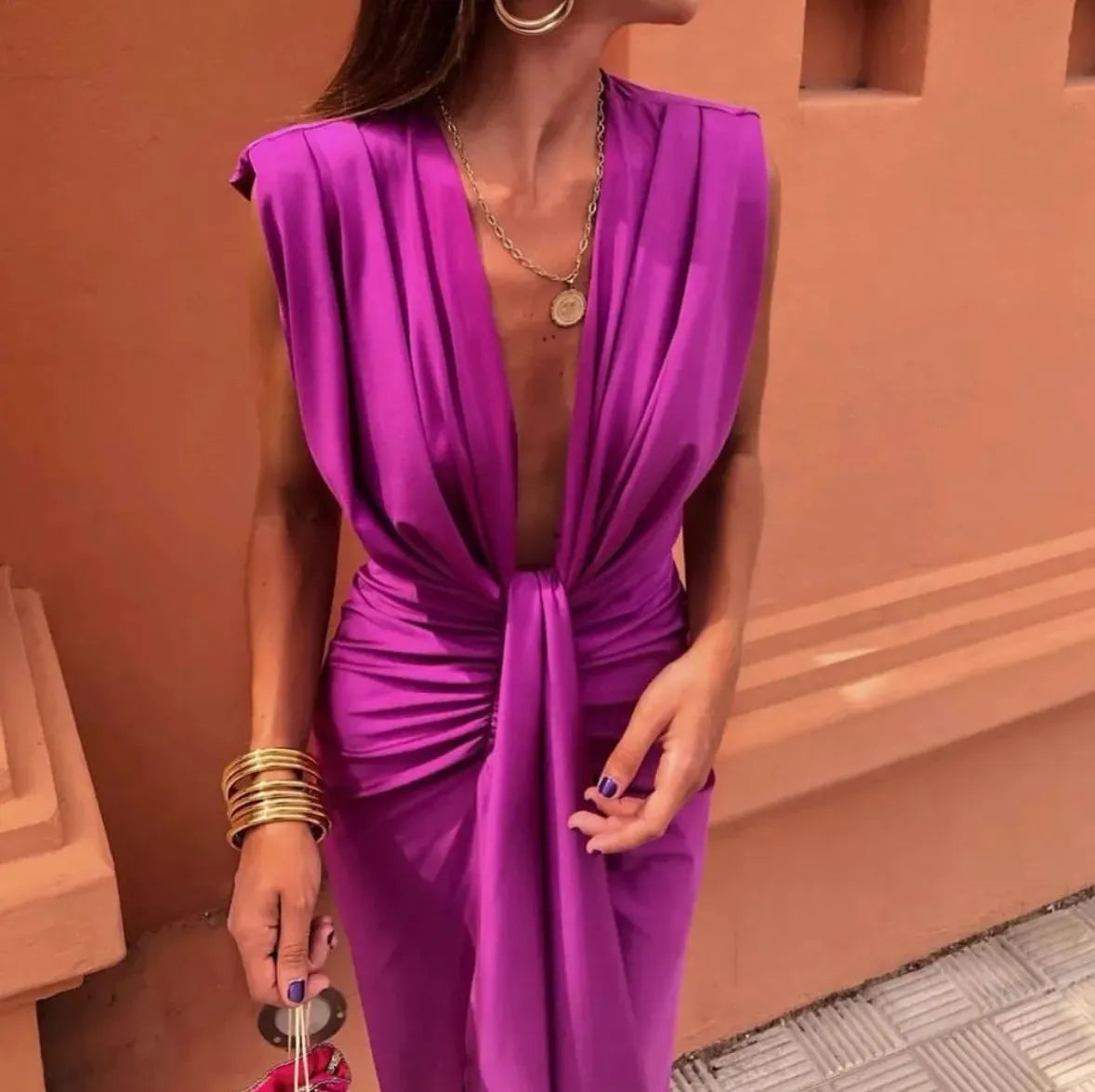 Angela | Capri Drape Dress
