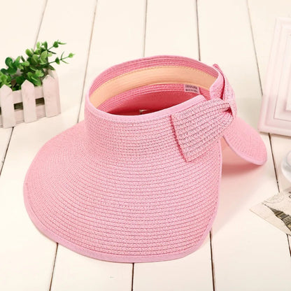 The Soleil — Foldable Straw Visor Hat