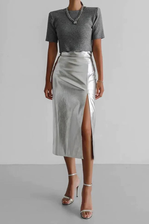 IRIE PU LEATHER SKIRT