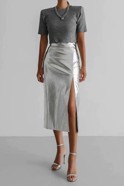 IRIE PU LEATHER SKIRT