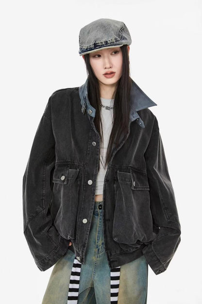 Relaxed Fit Workwear Pocket Jacket