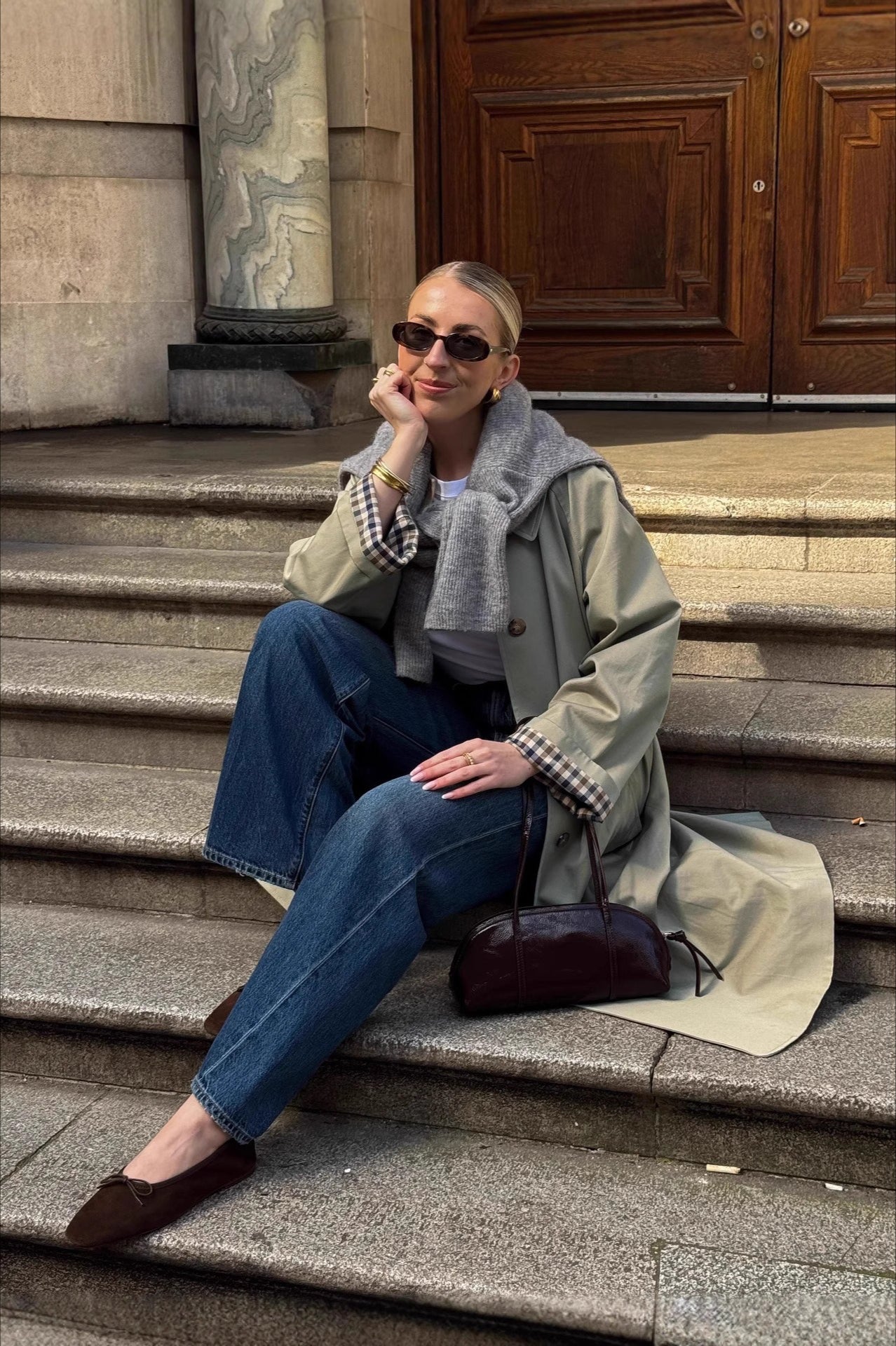 Japanese Minimalist Loose Petite Mid-Length Overcoat