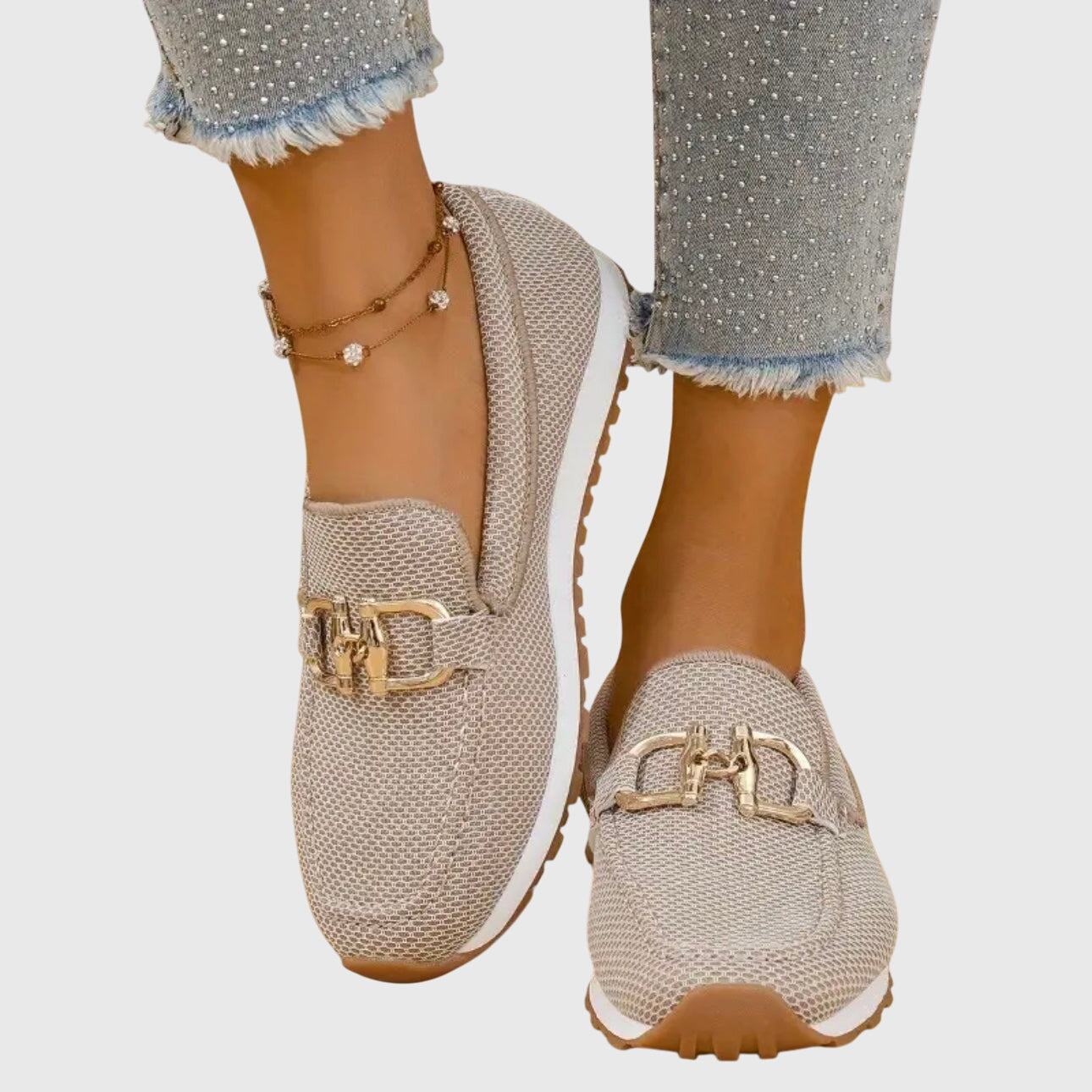 The Susana — Comfort Loafers with Gold Detail