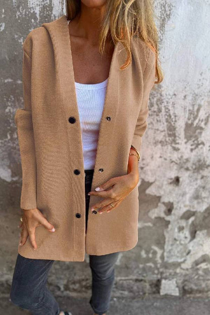 Solid Color Casual Women's Coat