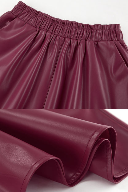 Felice Pu Midi Skirt