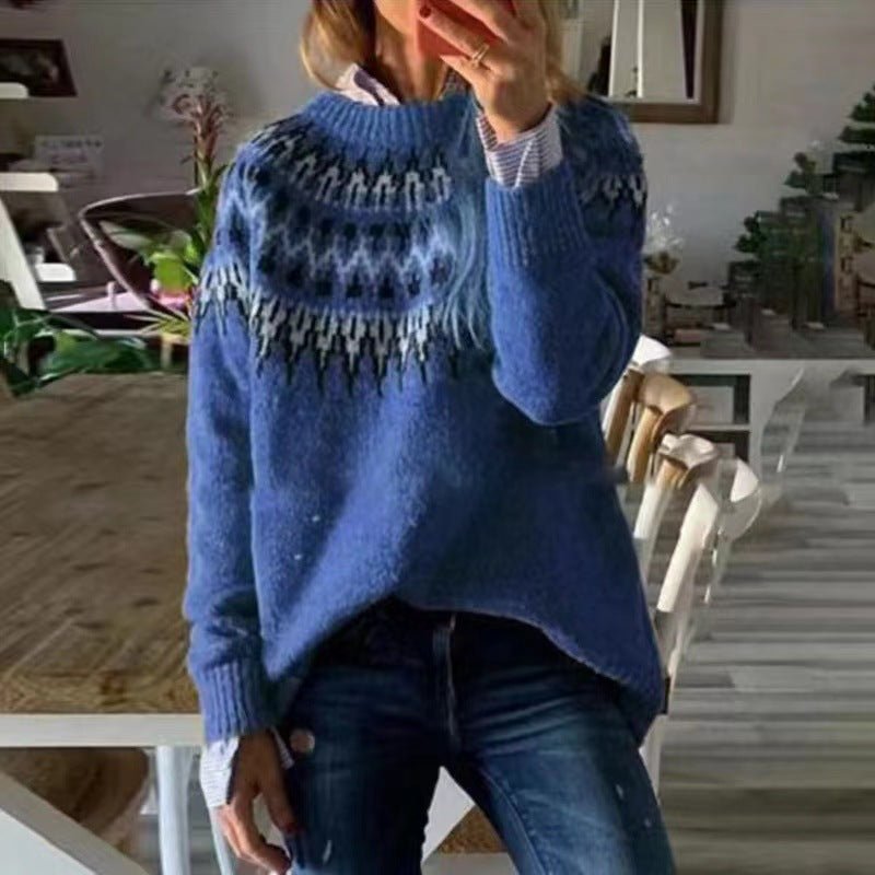 | Women's Winter Sweater, Nordic Pattern