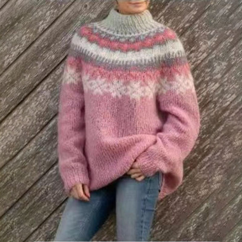 | Women's Winter Sweater, Nordic Pattern