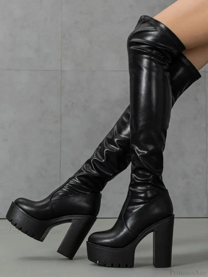 Fall Winter Platform Gothic Pole Dance Boot