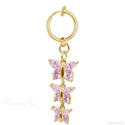 Fashion Butterfly Gothic Fake Belly Ring