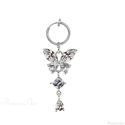 Fashion Butterfly Gothic Fake Belly Ring