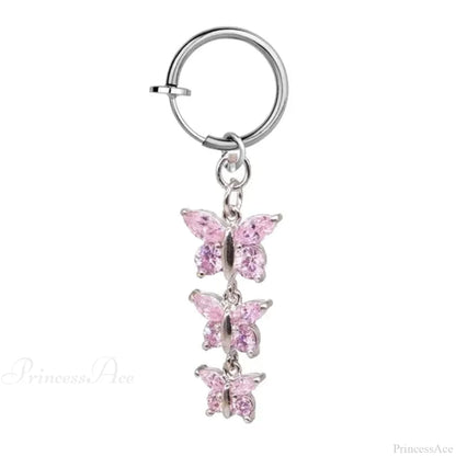 Fashion Butterfly Gothic Fake Belly Ring
