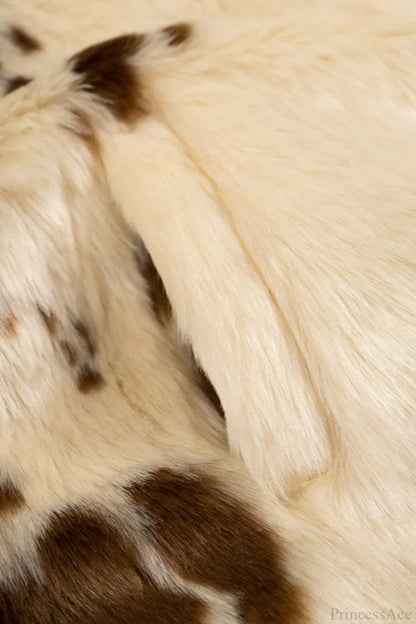 Faux Fur Leopard Print Fuzzy Warm Coat