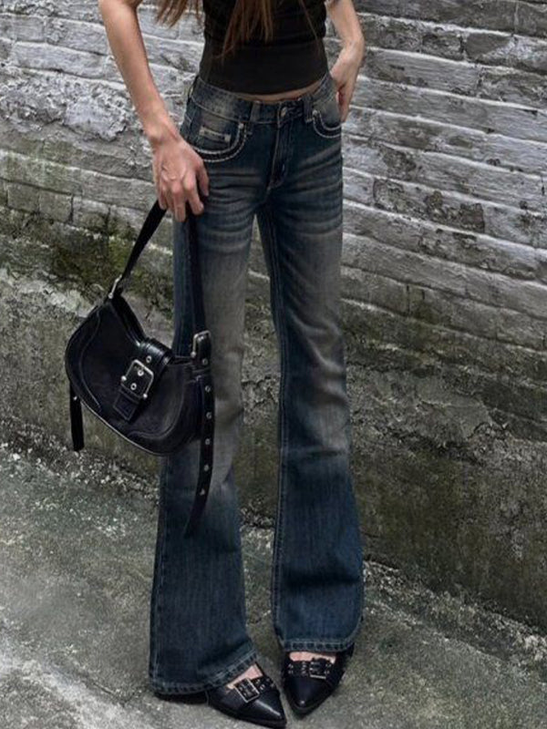 Slim Drag Floor Slim Flare Jeans