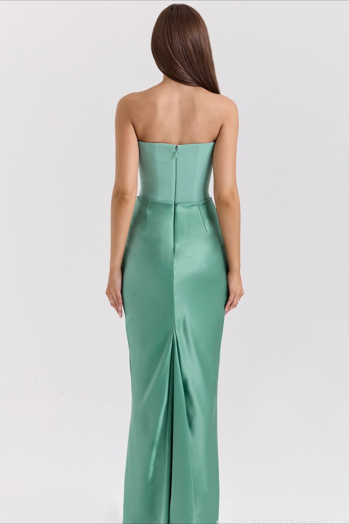 Strapless Boned Corset Bodycon Maxi Dress