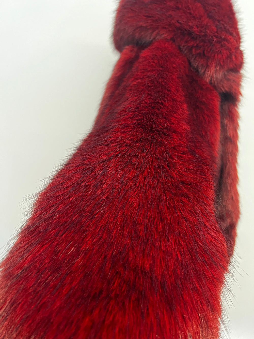 Burgundy Hooded Faux Fur Jacket For Women 2026