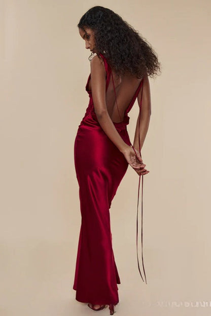 Backless Elegant Evening Maxi Dress