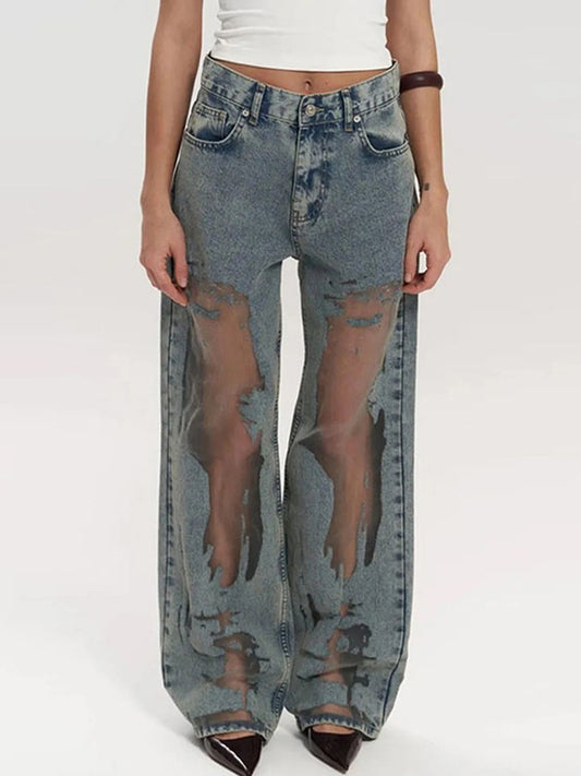 American-Style Retro Vixen Boyfriend Jeans