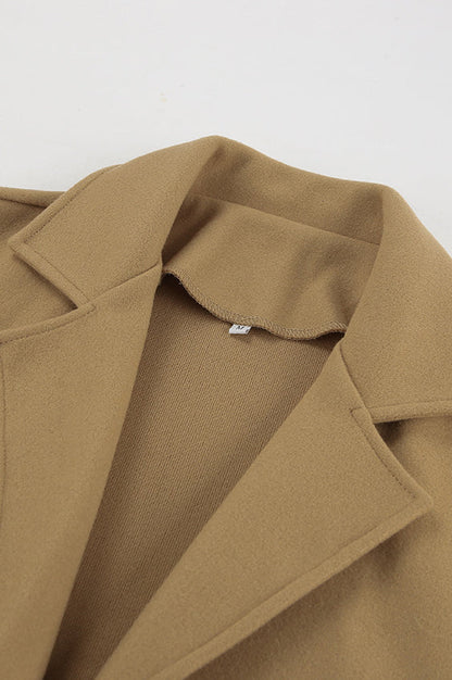 Loose Wool Lapel Coat