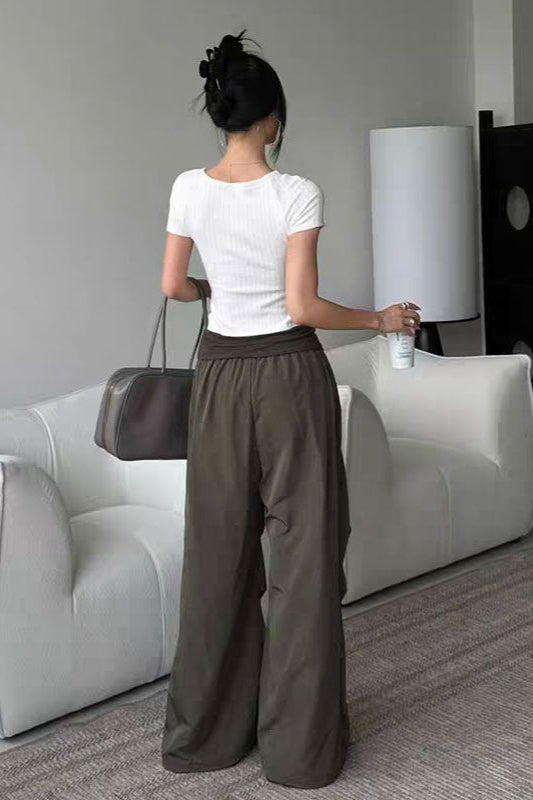 Y2K Retro Cuffed Button Cargo Pant